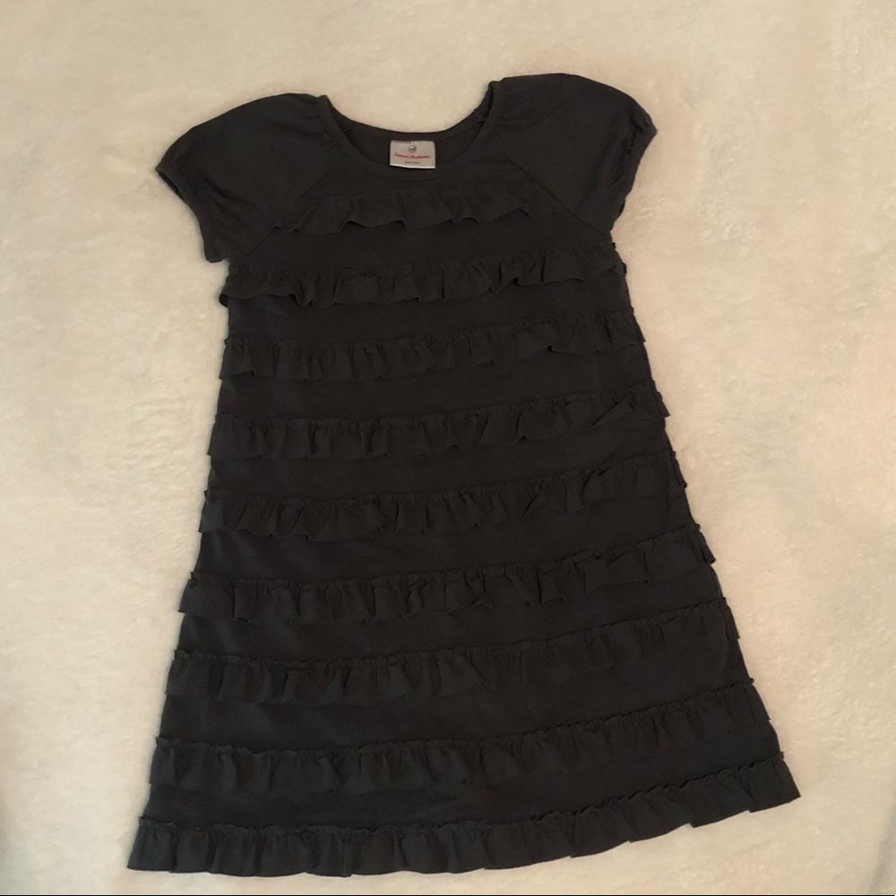 Hanna Andersson Grey Ruffle Dress